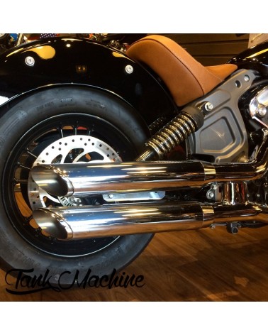 Silencieux Slash Cut Chrome H/H Indian Scout