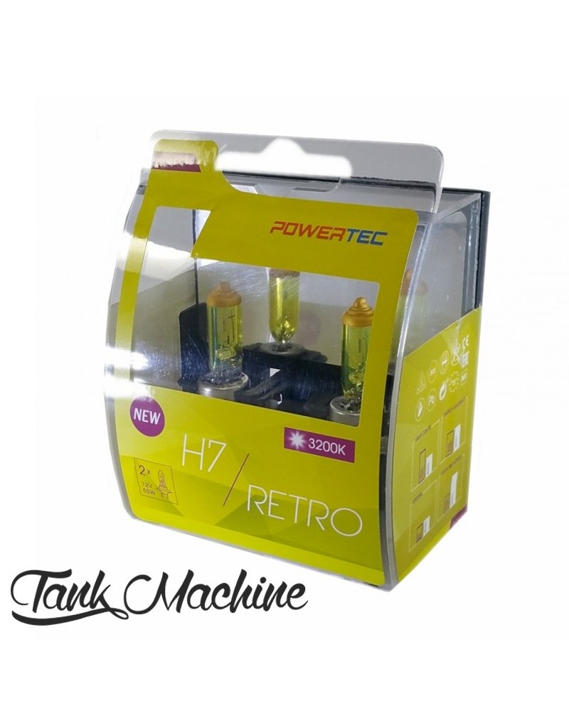 Ampoules H7 12V 55W JAUNE homologué