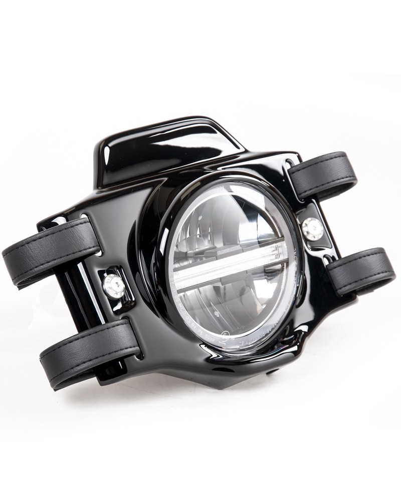 Glossy Black Dirt Headlight Plate INDIAN SCOUT